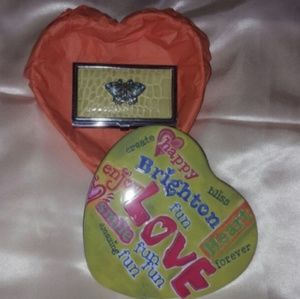 Silver Butterfly Brighton card holder